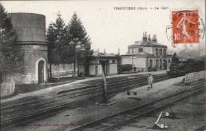 Gare de Vimoutiers mise en service en 1880.